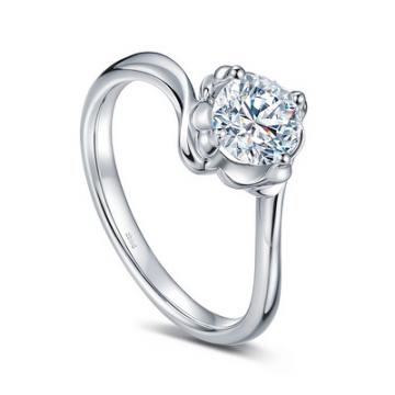 暖懷－白18K金鉆石戒指